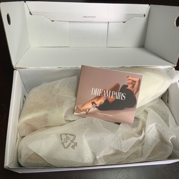 Dream Pairs Women’s Amanda-1 Closed Toe Wedge Sandal Sz 9 Beige/White - Picture 9 of 10